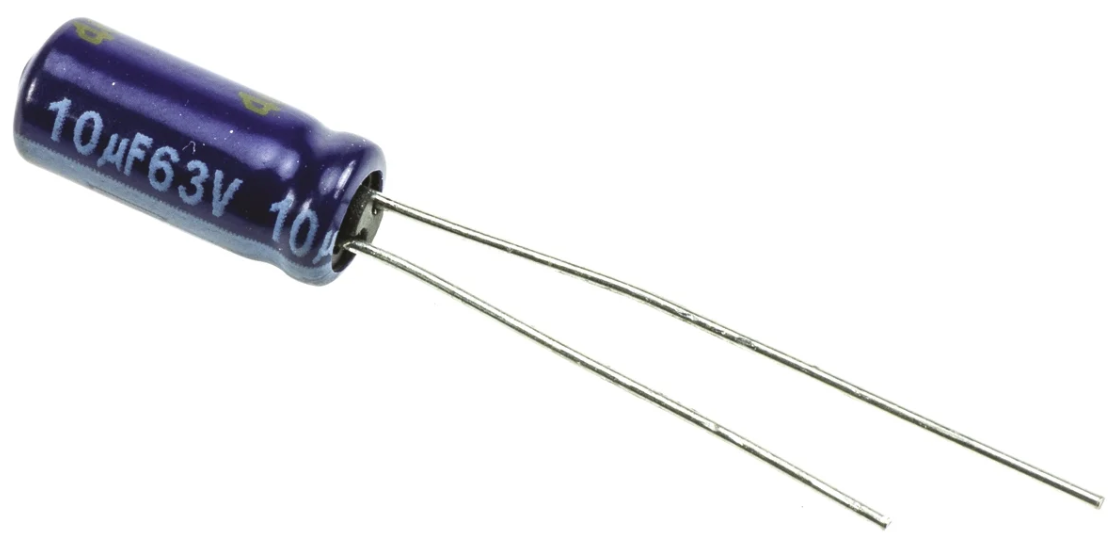 10uF 63V 5X11mm Through Hole Electrolytic Capacitor