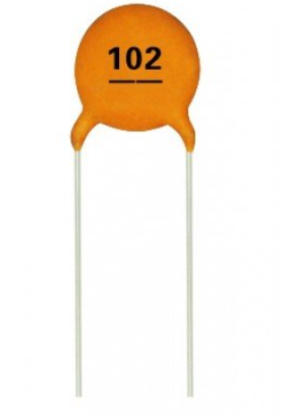 102pF 50V (0.001uF) Through Hole Ceramic Disc Capacitor