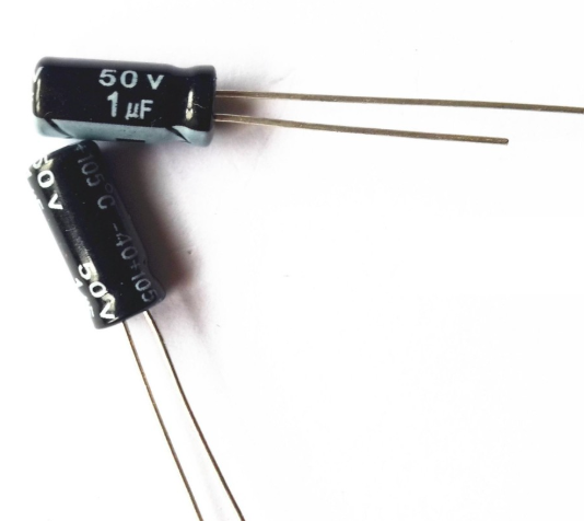 1uF 50V 5X11mm Through Hole Electrolytic Capacitor