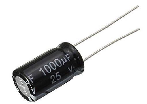 1000uF 25V 10X16mm Through Hole Electrolytic Capacitor