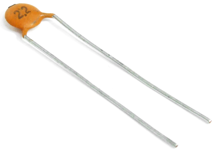2.2pF 50V Through Hole Ceramic Disc Capacitor
