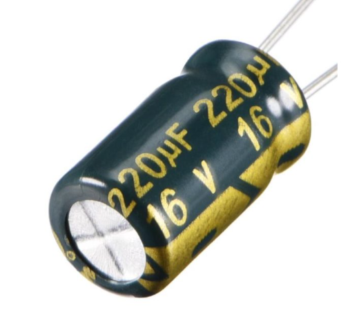 220uF 16V 6X11mm Through Hole Electrolytic Capacitor