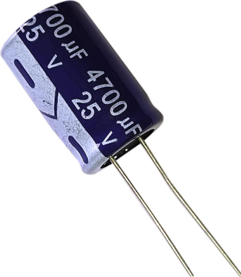 4700uF 25V 16X25mm Through Hole Electrolytic Capacitor