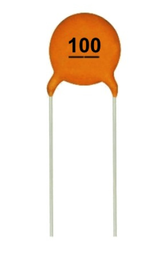 100pF 50V Through Hole Ceramic Disc Capacitor