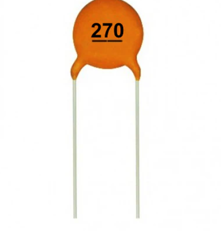 270pF 50V Through Hole Ceramic Disc Capacitor