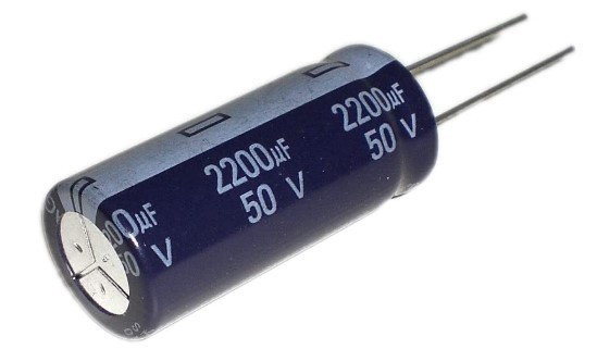 2200uF 50V 13X21mm Through Hole Electrolytic Capacitor