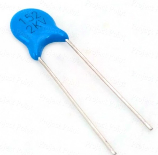 1.5nF 152 2KV Through Hole High Voltage Ceramic Disc Capacitor