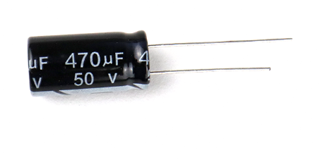 470uF 50V 10X16mm Through Hole Electrolytic Capacitor