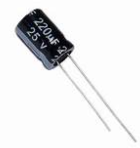 220uF 25V 8X12mm Through Hole Electrolytic Capacitor